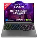 Lenovo Legion 7 Intel Core i9-14900HX 16" (40.64cm) 3.2K IPS 430Nits 165Hz Gaming Laptop (16GB/1TB SSD/Win 11/Office 2021/NVIDIA RTX 4060 8GB/100% DCI-P3/3 Month Game Pass/Grey/2.24Kg), 83FD000YIN