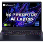 Acer Predator Helios 16 Intel Core i9 14th Gen 14900HX - (16 GB/1 TB SSD/Windows 11 Home/8 GB Graphics/NVIDIA GeForce RTX 4070) PH16-72 Gaming Laptop  (16 Inch, Abyssal Black, 2.65 Kg)